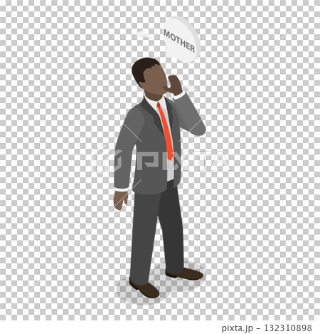3D Isometric Flat  Illustration of Sign Language. Item 1 132310898