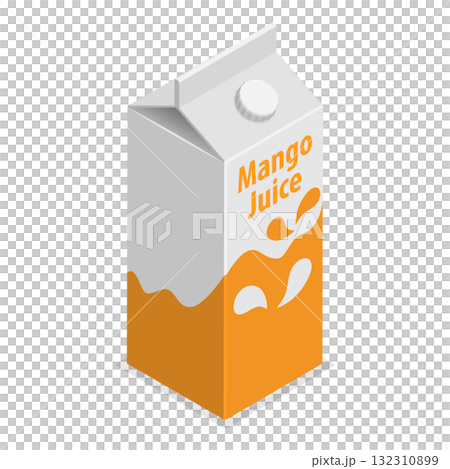 3D Isometric Flat  Set of Mango Fruit. Item 5 132310899