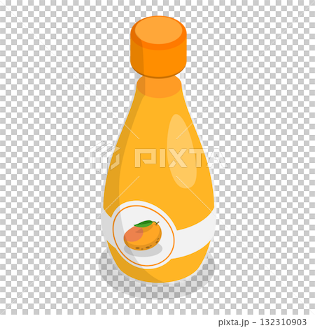 3D Isometric Flat  Set of Mango Fruit. Item 1 132310903