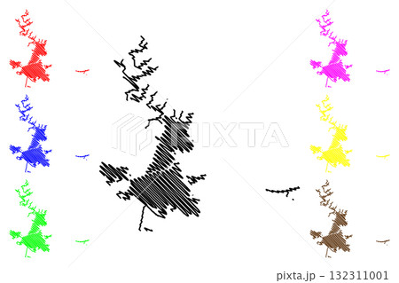 Tuscaloosa City, Alabama (United States cities, United States of America, us, usa city) map vector illustration, scribble sketch City of Tuscaloosa map 132311001