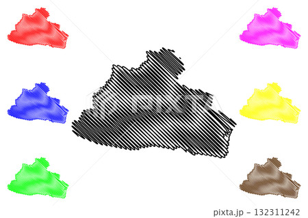 Bellingen Shire (Commonwealth of Australia, New South Wales, NSW) map vector illustration, scribble sketch Bellingen map Bellingen Shire (Commonwealth of Australia, New South Wales, NSW) map vector illustration, scribble sketch Bellingen map 132311242
