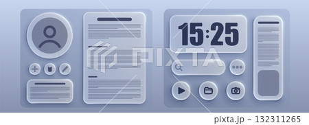Liquid glass UI kit Liquid glass UI kit 132311265