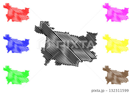Forbes Shire (Commonwealth of Australia, New South Wales, NSW) map vector illustration, scribble sketch Forbes map Forbes Shire (Commonwealth of Australia, New South Wales, NSW) map vector illustration, scribble sketch Forbes map 132311599