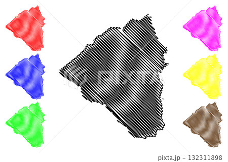 Narromine Shire (Commonwealth of Australia, New South Wales, NSW) map vector illustration, scribble sketch Narromine map Narromine Shire (Commonwealth of Australia, New South Wales, NSW) map vector illustration, scribble sketch Narromine map 132311898