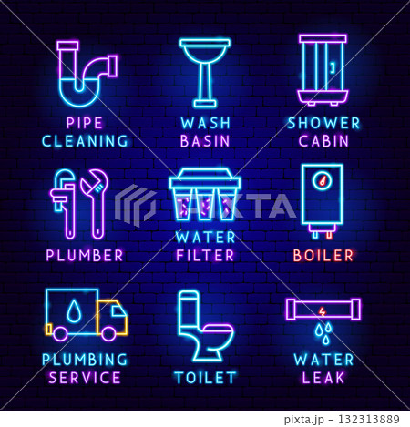 Plumbing Service Label Set 132313889