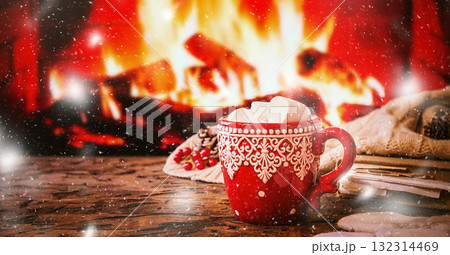 Mug of hot chocolate or coffee 132314469