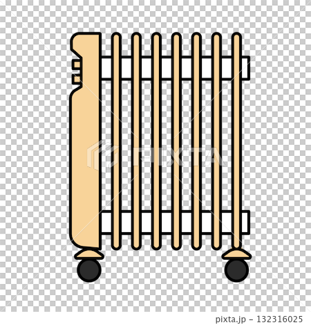 イラスト素材: オイルヒーターのベクターイラスト 132316025