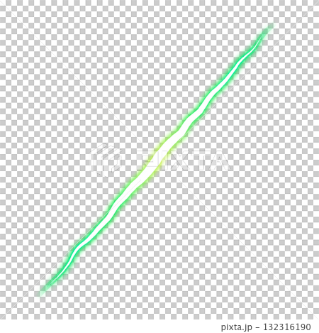透明背景上的綠色對角線閃電 透明背景上的綠色對角線閃電 132316190