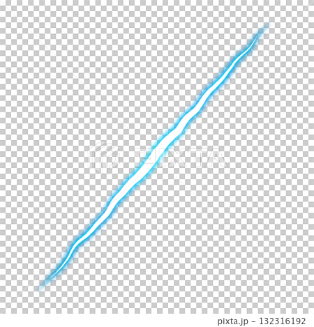 Blue diagonal lightning bolt on a transparent background Blue diagonal lightning bolt on a transparent background 132316192