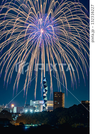 水戸偕楽園花火大会の夜空を彩る大輪の花 水戸偕楽園花火大会の夜空を彩る大輪の花 132316227