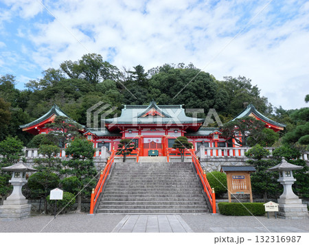 足利織姫神社　社殿　10月 132316987