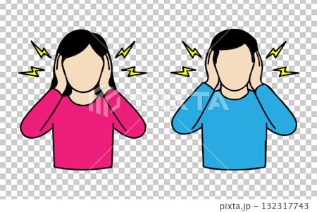 噪音壓力的圖示 132317743