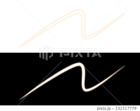 ライン 光 ネオン 曲線 エフェクト PNG 132317779