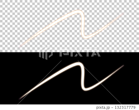 ライン 光 ネオン 曲線 エフェクト PNG 132317779