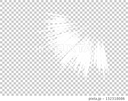 眩しい　光　集中線　白光り　エフェクト　PNG 132318086