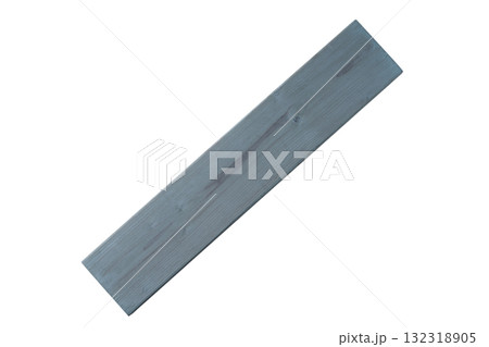 透明背景（png）に灰色に塗られた木の板 132318905