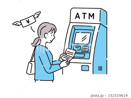 ATM　お金　金欠 132319614