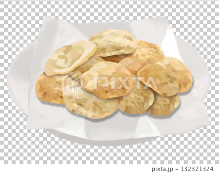 Potato chips (with plate) 132321324