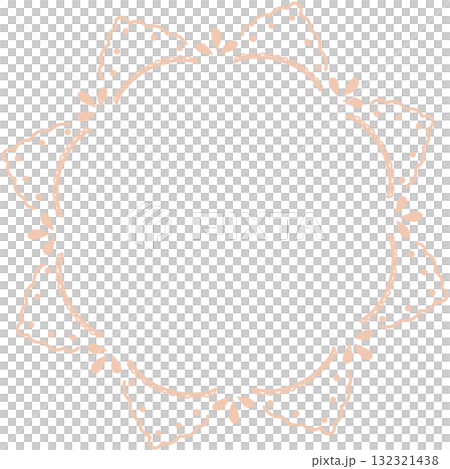 Light orange simple round lace Light orange simple round lace 132321438