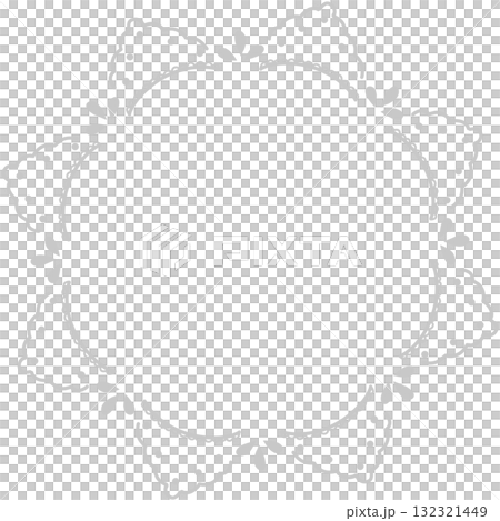 簡單的灰色圓形花邊 132321449