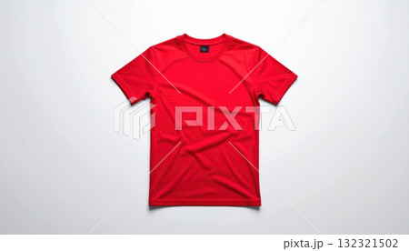 《AI画像》赤色のTシャツ 132321502