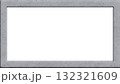 白背景のリアルなテクスチャのコンクリート長方形フレーム 132321609