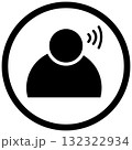 Listen icon. Listening sign. Listen symbol. flat style. 132322934
