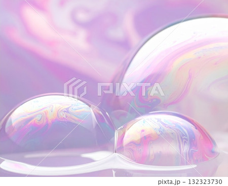 マーブル模様のシャボン玉 マーブル模様のシャボン玉 132323730