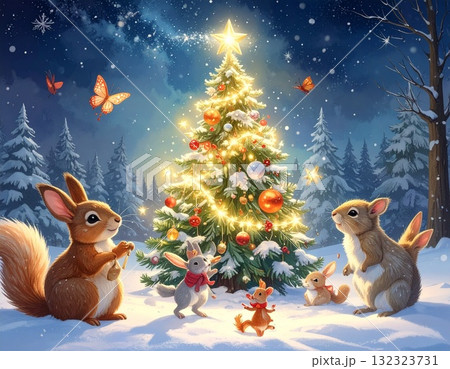 雪降る森のクリスマス 雪降る森のクリスマス 132323731