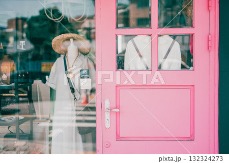 modern workspace architecture design with pastel classic door 132324273