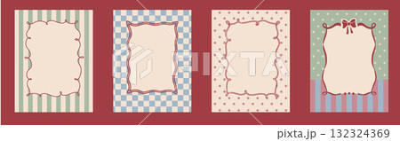 Whimsical Coquette Menu Frames for Bridal Celebration 132324369