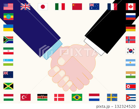 世界平和を願うイラスト素材です。 132324520