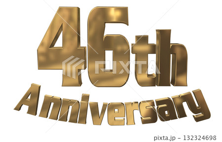 3DCG文字「46th Anniversary/46周年マークキラキラ」 3DCG文字「46th Anniversary/46周年マークキラキラ」 132324698