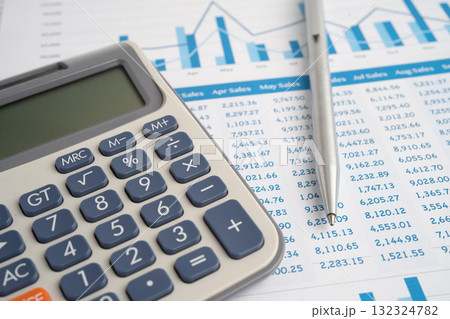 Pen on graph paper. Financial development, Banking Account, Statistic, Investment Analytic research data economy. Pen on graph paper. Financial development, Banking Account, Statistic, Investment Analytic research data economy. 132324782