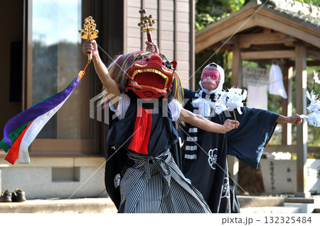 獅子舞　神戸市無形文化遺産　南僧尾の神楽獅子 132325484
