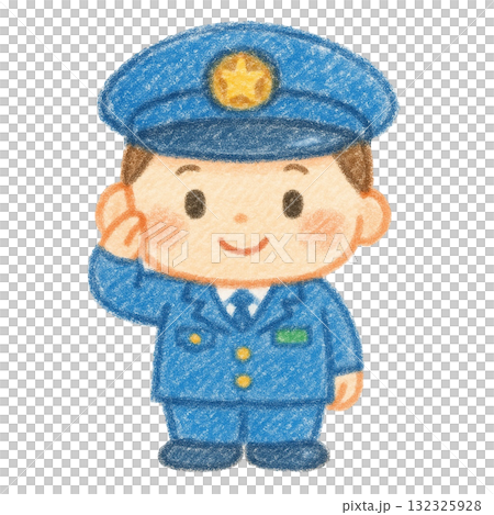 [人物] 警察插畫 132325928