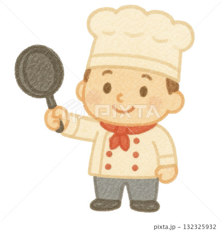 【人物】コックさんのイラスト 【人物】コックさんのイラスト 132325932