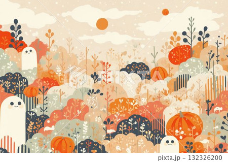 森のかぼちゃとおばけたち 森のかぼちゃとおばけたち 132326200