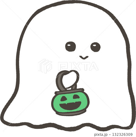 おばけ_かぼちゃ(緑) おばけ_かぼちゃ(緑) 132326309