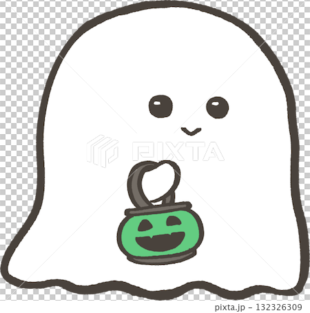 おばけ_かぼちゃ(緑) おばけ_かぼちゃ(緑) 132326309