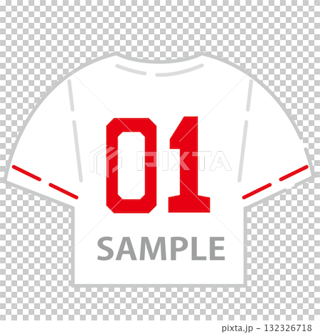 棒球製服號碼文字框架插圖 132326718