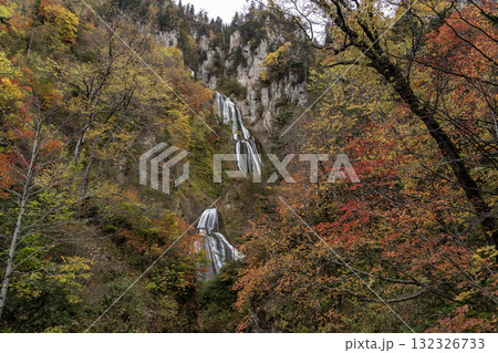 紅葉と絶景の滝 紅葉と絶景の滝 132326733