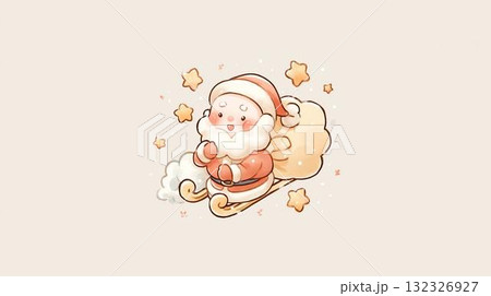 夜空を舞うサンタクロース 夜空を舞うサンタクロース 132326927