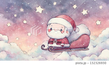 夜空を舞うサンタクロース 夜空を舞うサンタクロース 132326930
