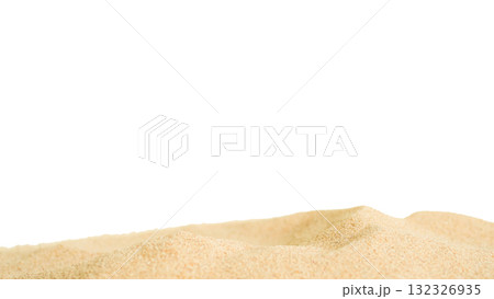 Sand Beach Isolated White Background Texture Summer Desert Zen Garden Coast Ocean for Vacation, Hot Summer Tropical Scene Chill Nature, Summer Time Yoga Holiday Dune Pile Dry Brown Heap Particle. Sand Beach Isolated White Background Texture Summer Desert Zen Garden Coast Ocean for Vacation, Hot Summer Tropical Scene Chill Nature, Summer Time Yoga Holiday Dune Pile Dry Brown Heap Particle. 132326935