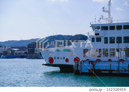 [宇野港]田舎の港町のノスタルジックな風景 132326959