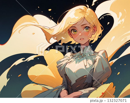 可愛い女の子のイラスト 132327071