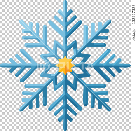 青い雪の結晶ベクターアイコン - 冬のクリスマスデザイン要素 青い雪の結晶ベクターアイコン - 冬のクリスマスデザイン要素 132327328
