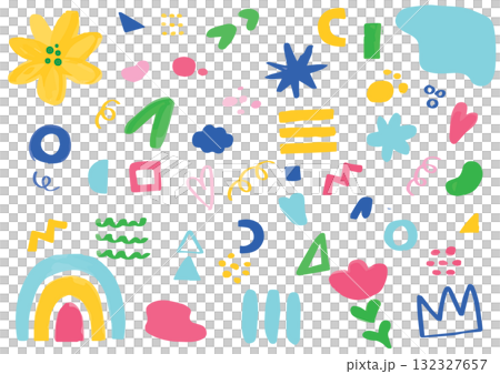 Set of colorful abstract watercolor illustrations 132327657