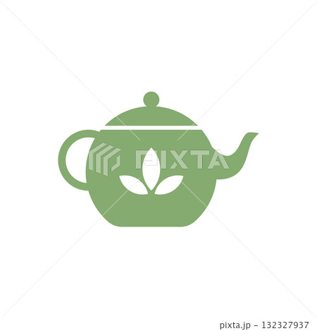 Tea leaf design icon 132327937